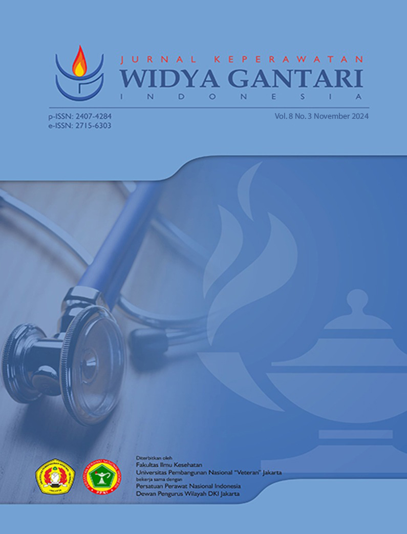 					View Vol. 8 No. 3 (2024): JURNAL KEPERAWATAN WIDYA GANTARI INDONESIA (JKWGI)
				