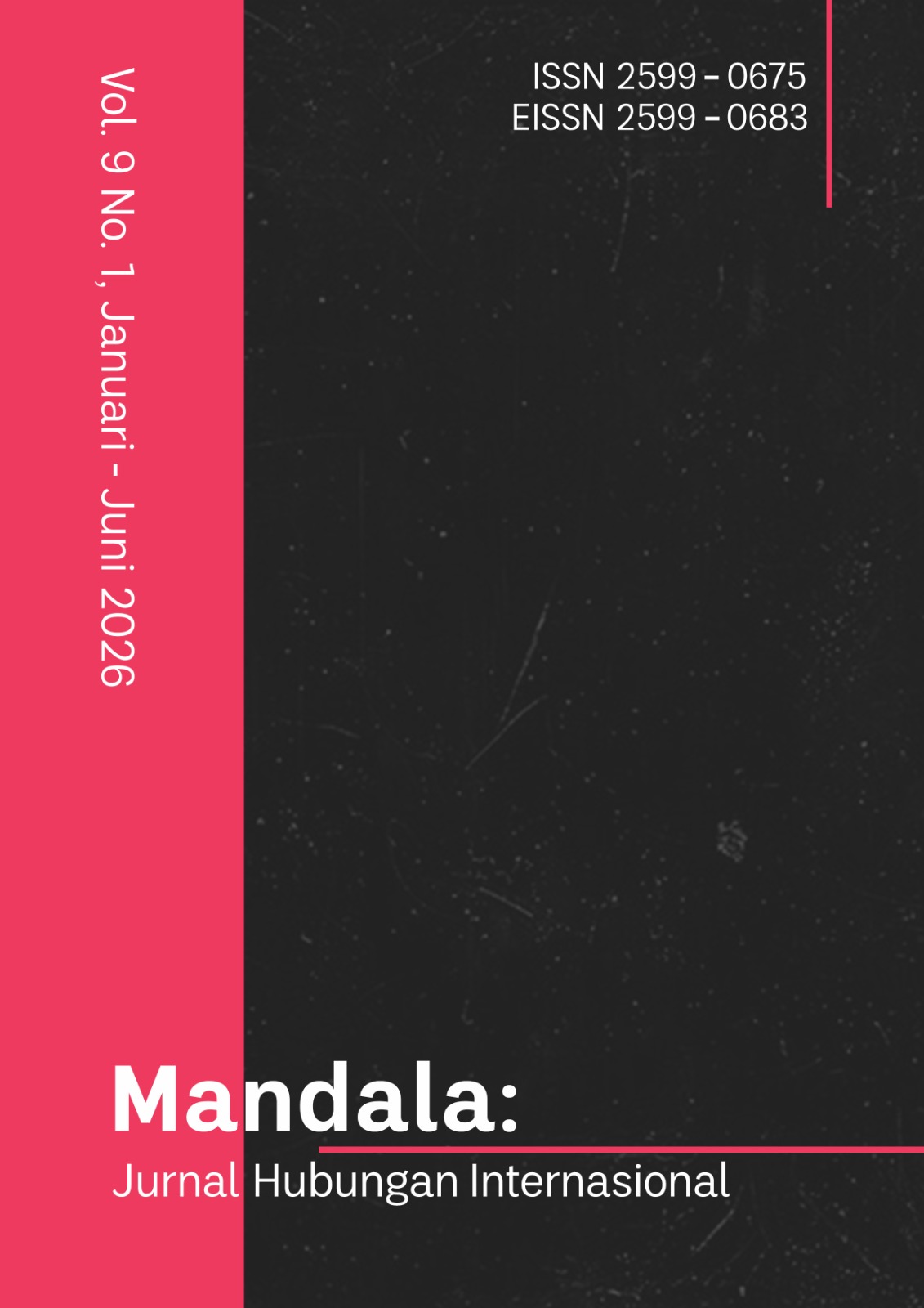 					View Vol. 9 No. 1 (2026): Mandala: Jurnal Ilmu Hubungan Internasional
				
