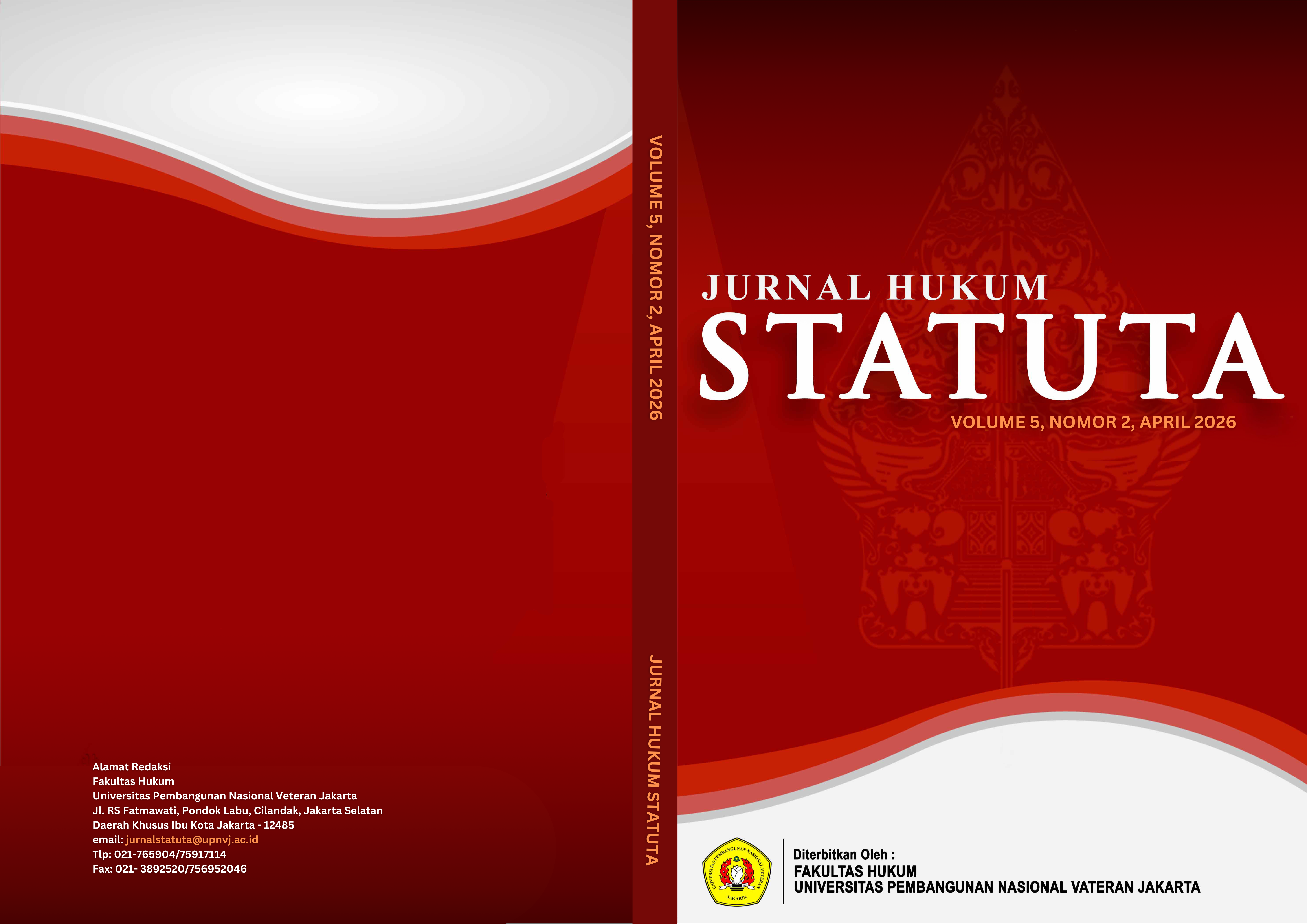 Cover of Jurnal Hukum Statuta