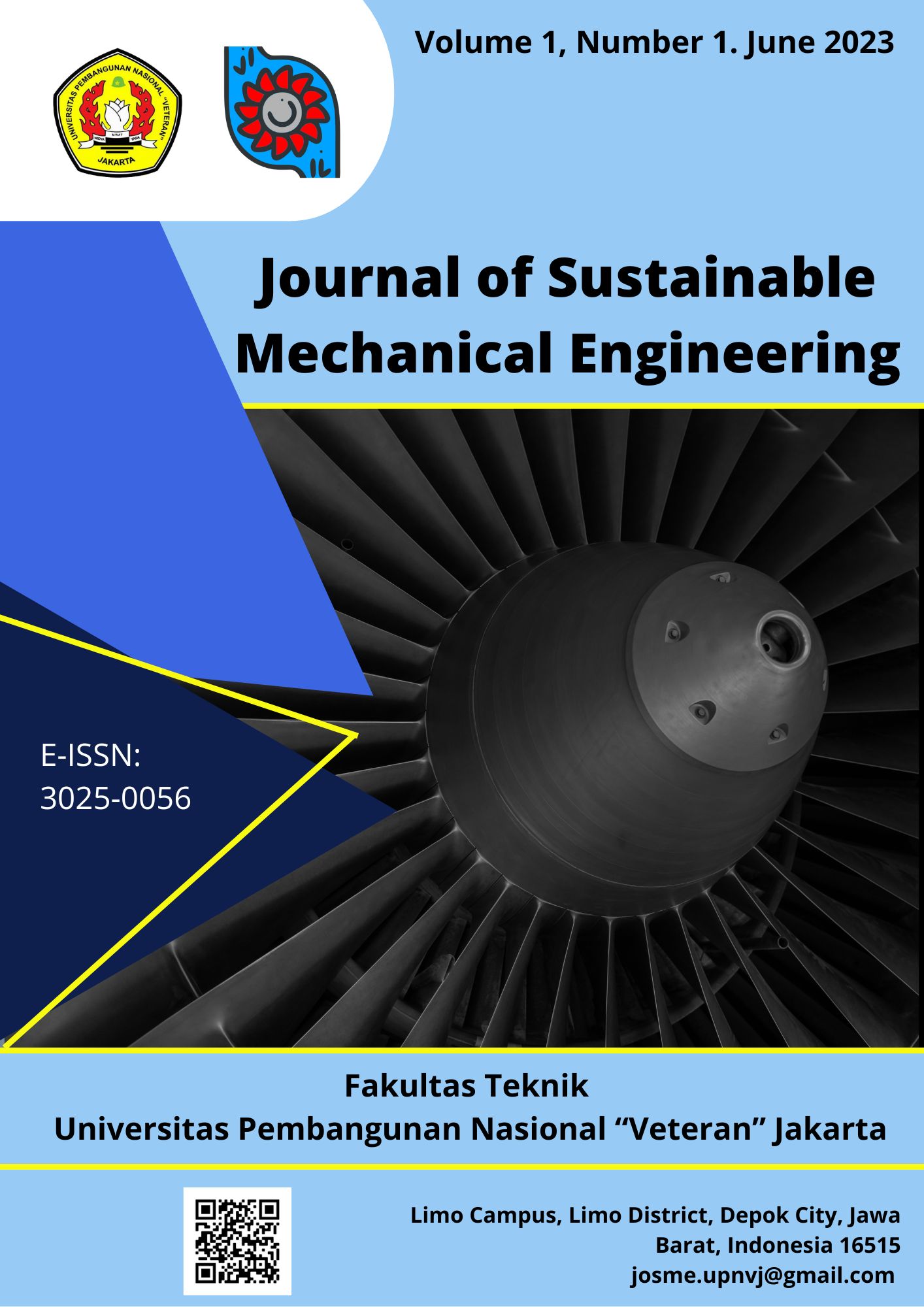 					View Vol. 1 No. 1 (2023): Journal of Sustainable Mechanical Engineering
				