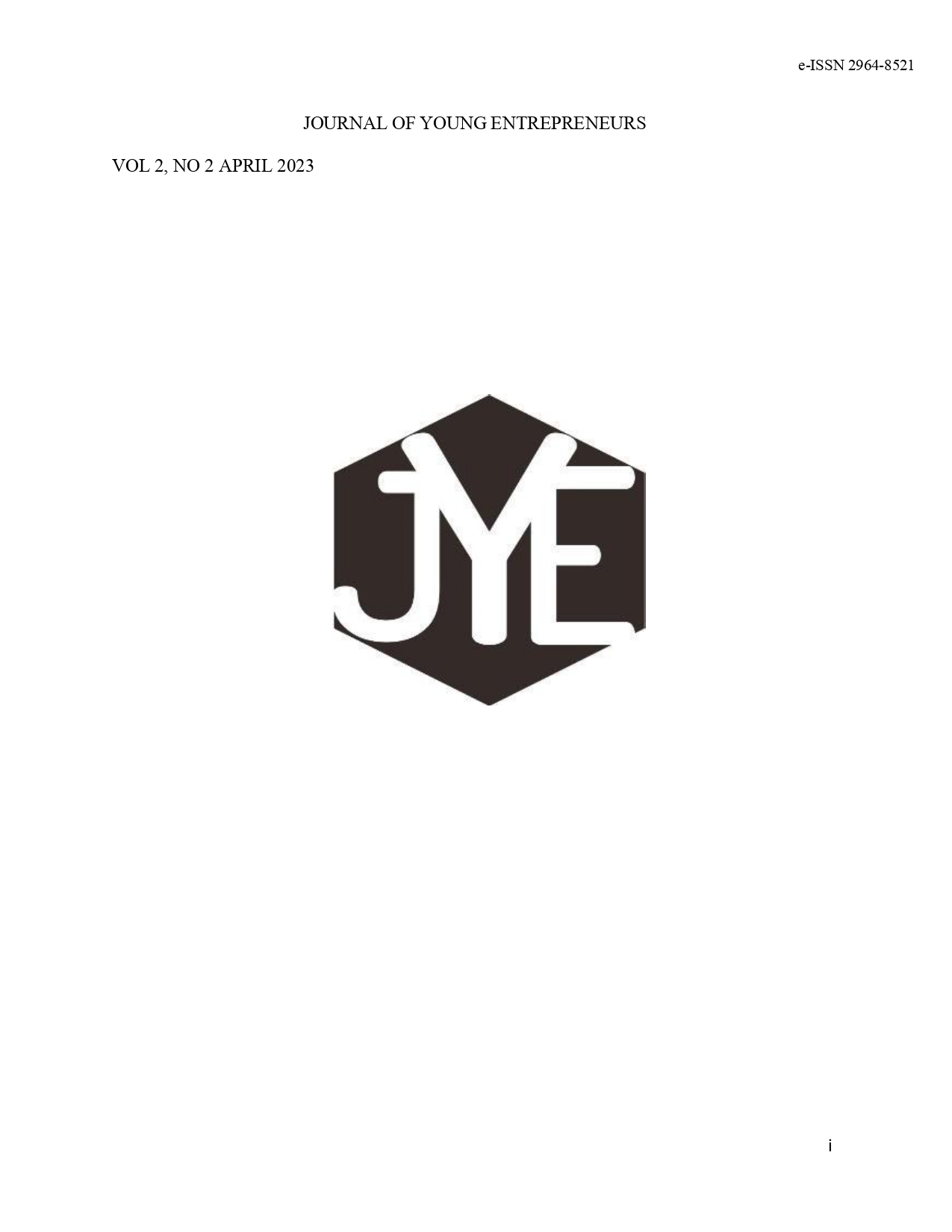 					Lihat Vol 2 No 2 (2023): Journal of Young Entrepreneurs Vol 2 No 2 April 2023
				