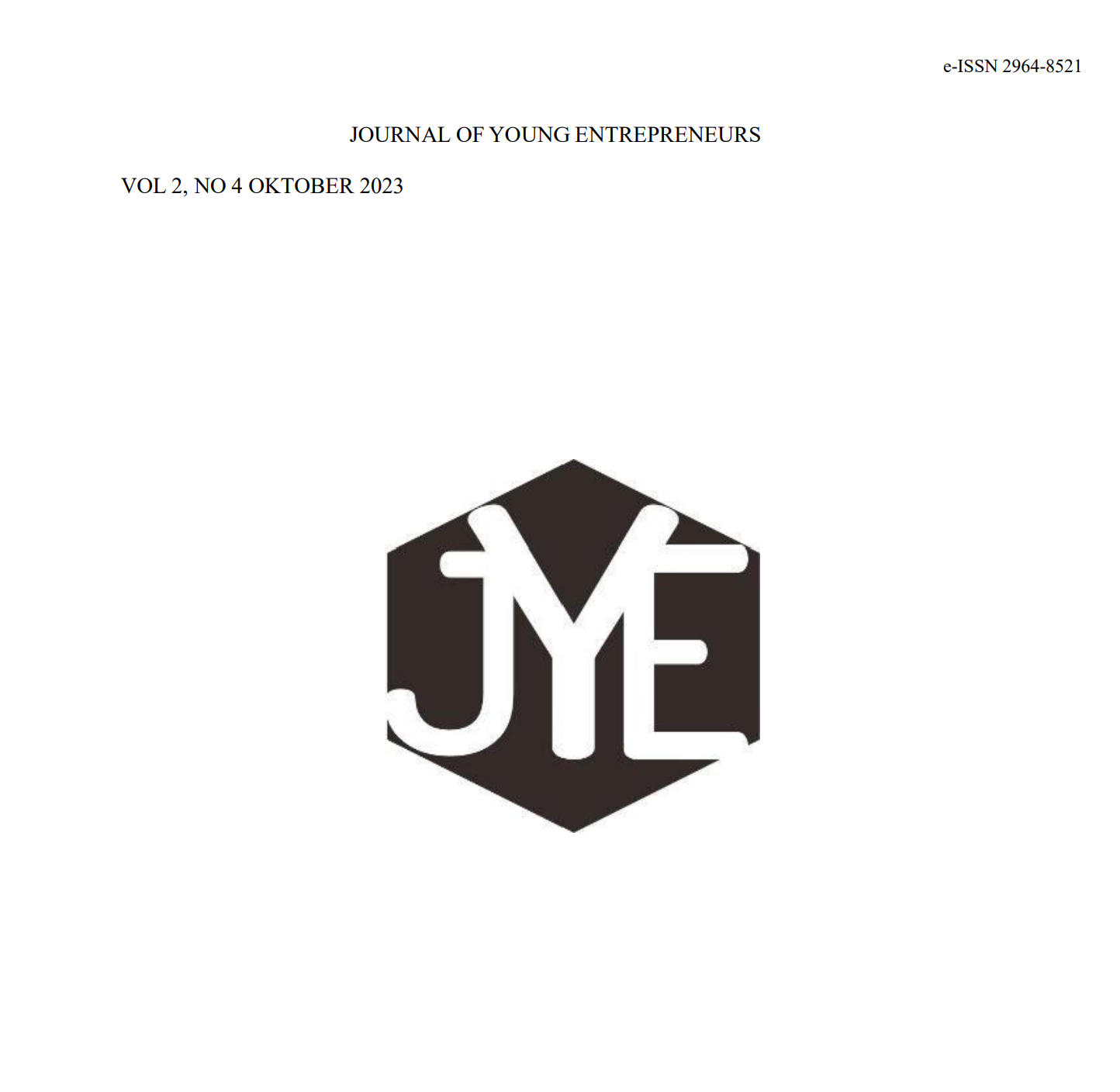 					Lihat Vol 2 No 4 (2023): Vol 2 No 4 (2023): Journal of Young Entrepreneurs Vol 2 No 4 Oktober 2023
				