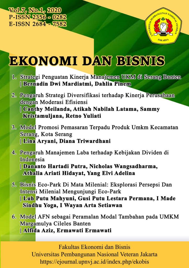 					View Vol. 7 No. 1 (2020): Ekonomi dan Bisnis
				